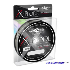 Плетеный шнур Mikado X-PLODE BLACK размотка 150 метров Акционная цена!!!